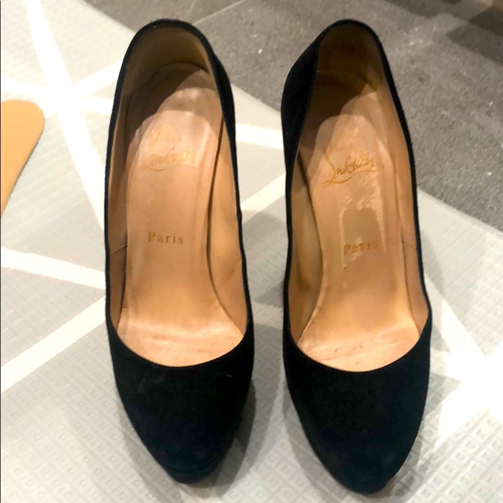 Black suede Christian Louboutin